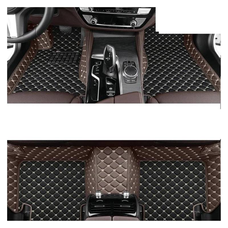 Automatten Für Toyota Für RAV4 Für RAV 4 XA50 2019 2020 2021 2022 Teppich Leder Matte Auto Zubehör Auto Teppiche Auto Fußmatten Gummimatten Auto(LHD Coffee) von PUQWRIM