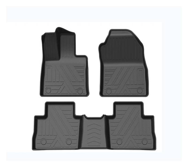 Automatten LHD Auto Fußmatten Doppel Schicht TPE Fuß Pads Innen Floorliner Für Toyota Für RAV4 XA50 2019 2020 2021 2022 Zubehör Gummimatten Auto(3 Pieces) von PUQWRIM