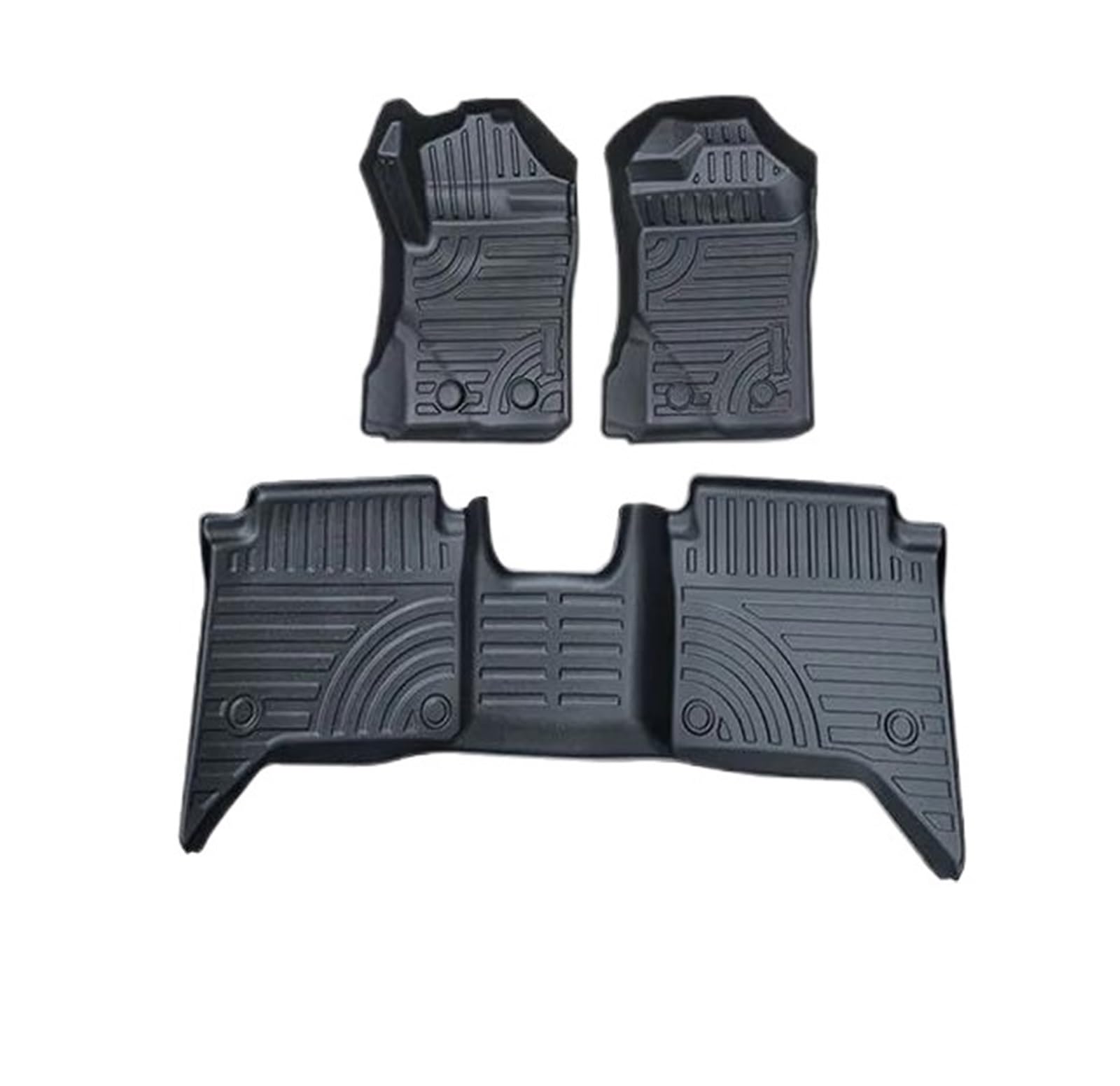 Automatten Pad Für Ford Für Ranger Für Next-gen 2022 2023 + Doppel Kabine Modell Auto Matte 3D Design 4X4 Auto Zubehör Custom Auto Fußmatten Fuß Gummimatten Auto(Driver on Left) von PUQWRIM
