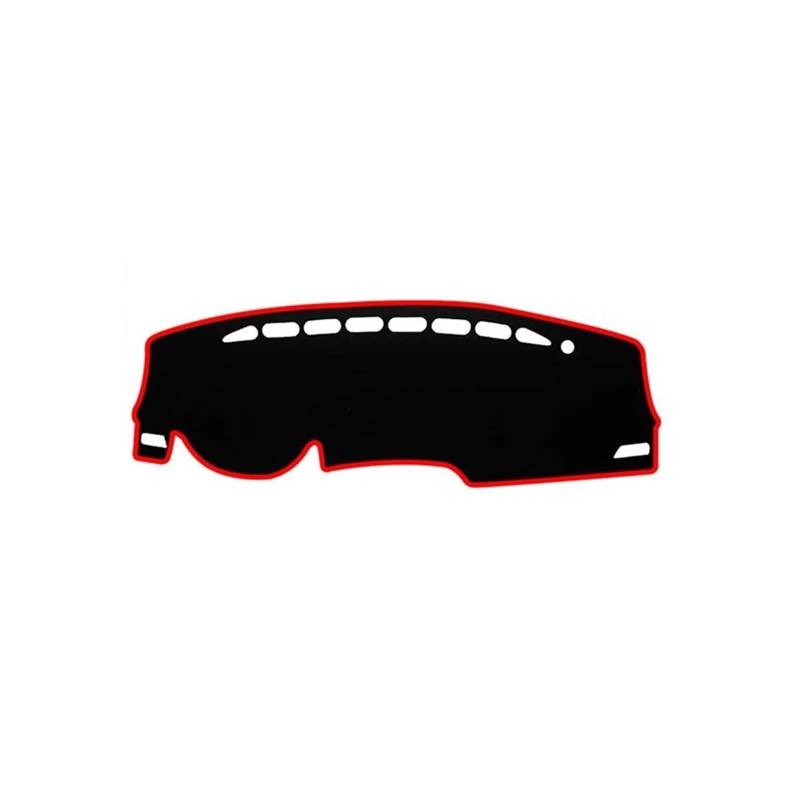 Dash Matte Für Chevrolet Für Captiva 2019 2020 2021 2022 2023 Auto Dashboard Abdeckung Dash Matte Sonnenschutz Nicht-Slip Pad Armaturenbrett Abdeckung(A Red Side) von PUQWRIM