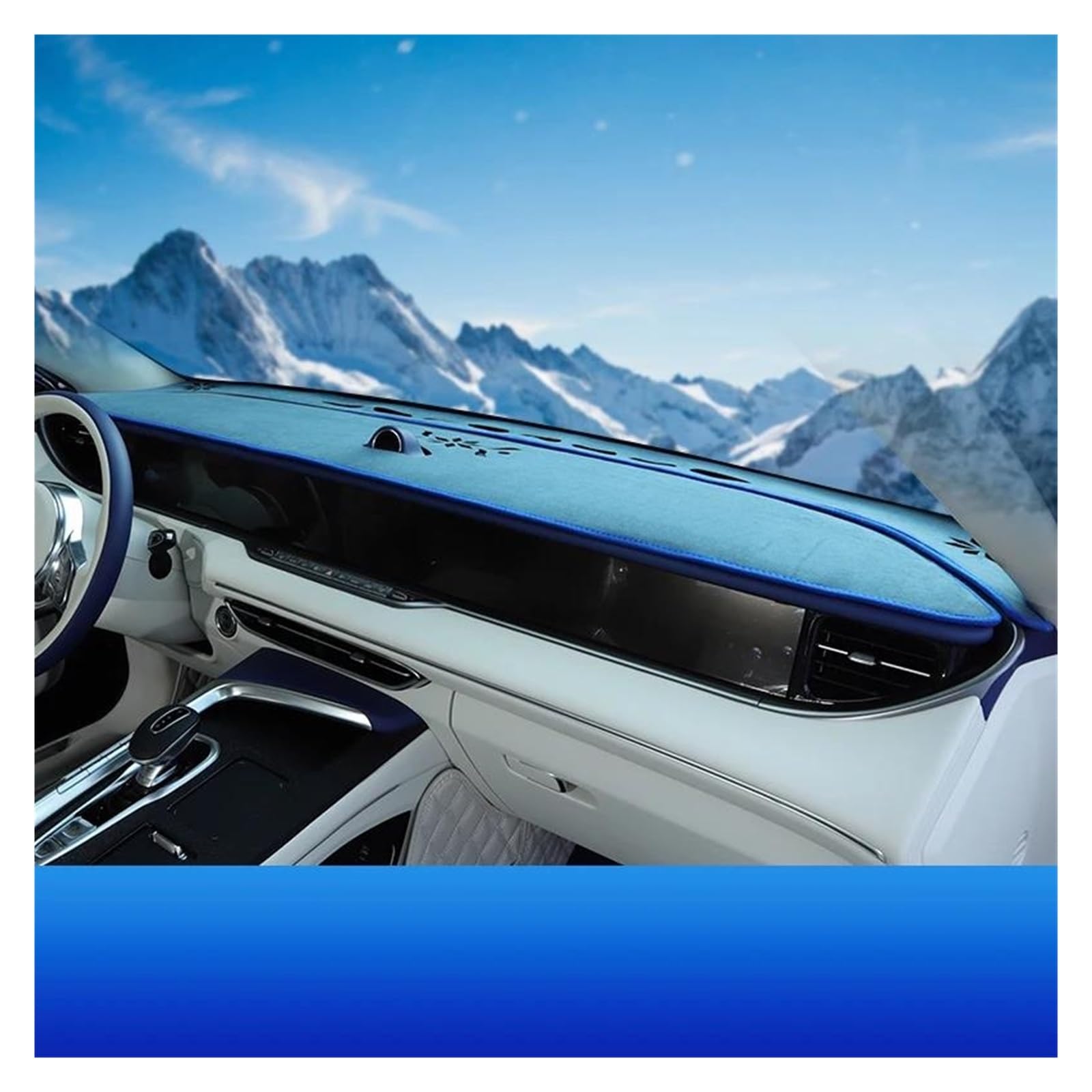 Dash Matte Für Dongfeng Für Voyah Für Freies 2021 2022 2023 2024 Auto Dash Matte Dashboard Abdeckung Sonnenschutz Dash Abdeckung Dash Bord Teppich Armaturenbrett Abdeckung(Blau) von PUQWRIM
