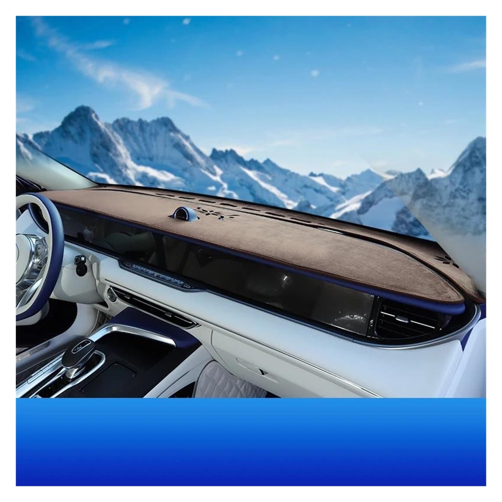 Dash Matte Für Dongfeng Für Voyah Für Freies 2021 2022 2023 2024 Auto Dash Matte Dashboard Abdeckung Sonnenschutz Dash Abdeckung Dash Bord Teppich Armaturenbrett Abdeckung(Braun) von PUQWRIM