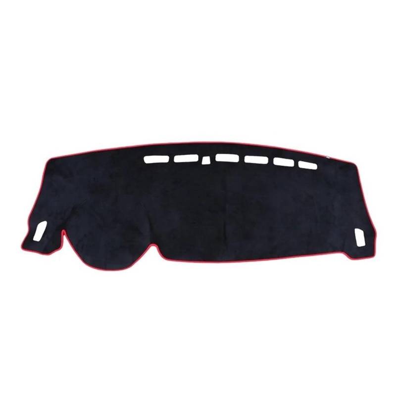 Dash Matte Für Geely Für Coolray 2018 2019 2020 2021 2022 2023 Auto Dashboard Abdeckung Vermeiden Licht Pads Sonnenschutz Matte Nicht-Slip Teppiche Armaturenbrett Abdeckung(Flannel Red Side) von PUQWRIM