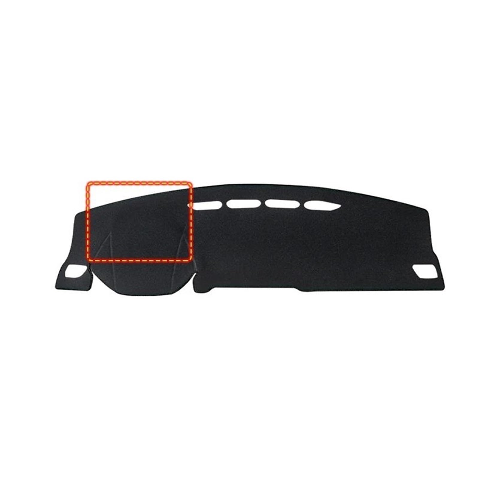 Dash Matte Für Haval Für Jolion 2021 2022 2023 Auto Dashboard Abdeckung Vermeiden Licht Matten Anti-Uv Nicht-Slip Pad Instrument Panel Teppiche Armaturenbrett Abdeckung(A LHD Black Side) von PUQWRIM