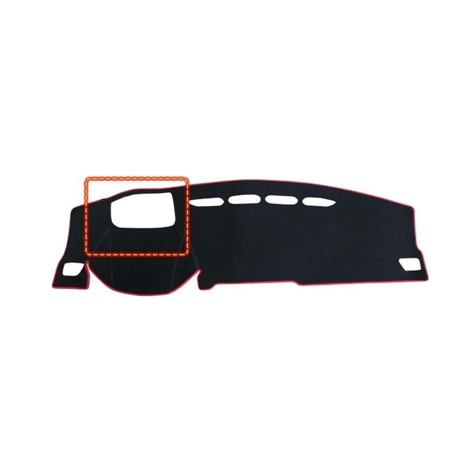 Dash Matte Für Haval Für Jolion 2021 2022 2023 Auto Dashboard Abdeckung Vermeiden Licht Matten Anti-Uv Nicht-Slip Pad Instrument Panel Teppiche Armaturenbrett Abdeckung(A LHD HUD Red) von PUQWRIM