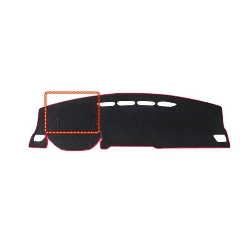 Dash Matte Für Haval Für Jolion 2021 2022 2023 Auto Dashboard Abdeckung Vermeiden Licht Matten Anti-Uv Nicht-Slip Pad Instrument Panel Teppiche Armaturenbrett Abdeckung(A LHD Red Side) von PUQWRIM