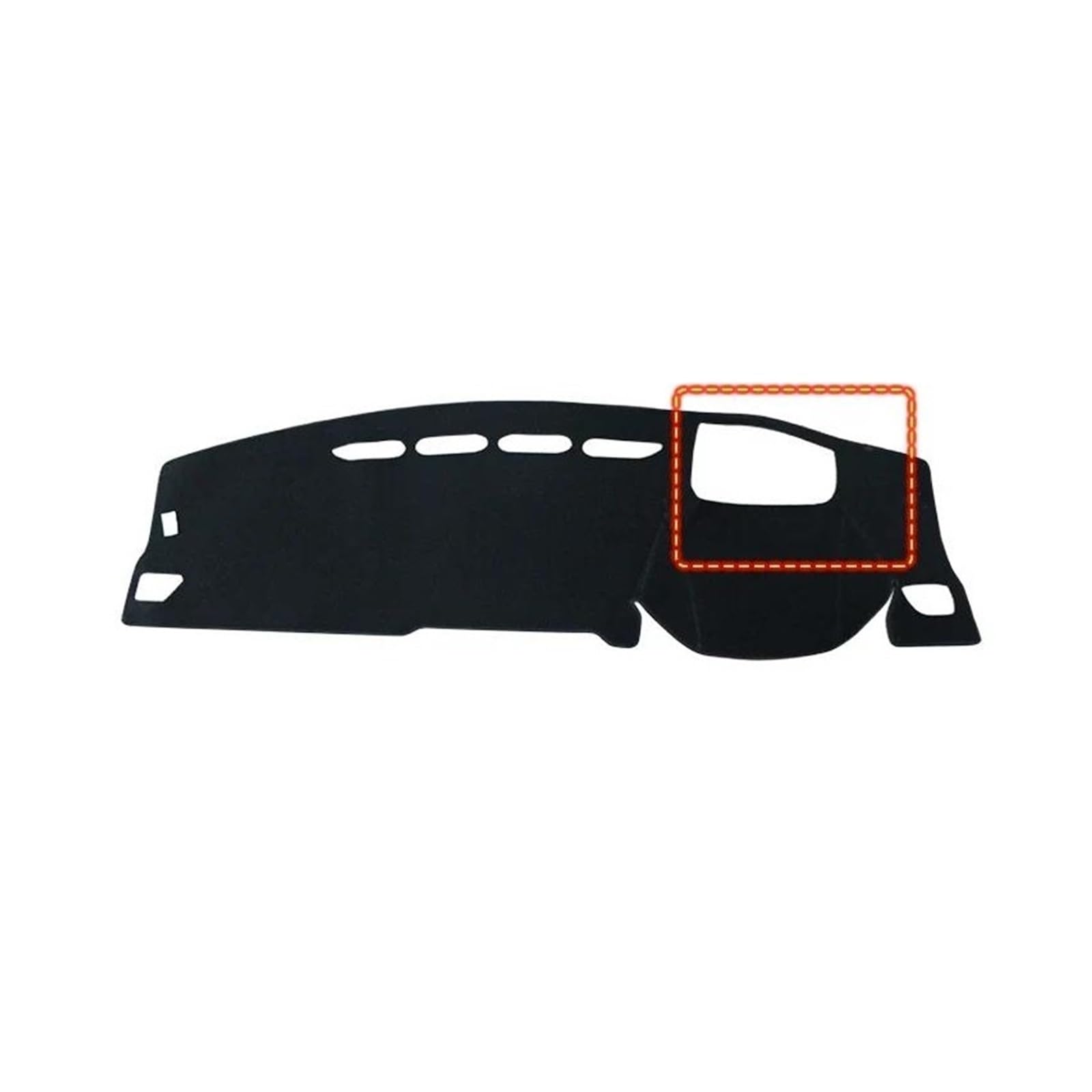 Dash Matte Für Haval Für Jolion 2021 2022 2023 Auto Dashboard Abdeckung Vermeiden Licht Matten Anti-Uv Nicht-Slip Pad Instrument Panel Teppiche Armaturenbrett Abdeckung(A RHD HUD Black) von PUQWRIM