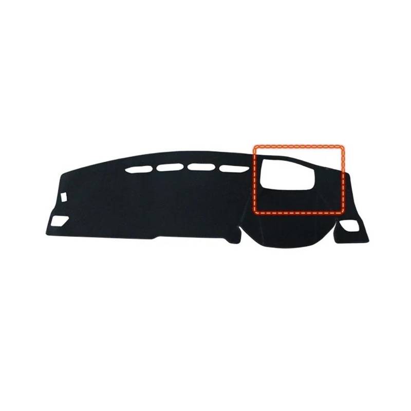 Dash Matte Für Haval Für Jolion 2021 2022 2023 Auto Dashboard Abdeckung Vermeiden Licht Matten Anti-Uv Nicht-Slip Pad Instrument Panel Teppiche Armaturenbrett Abdeckung(A RHD HUD Black) von PUQWRIM
