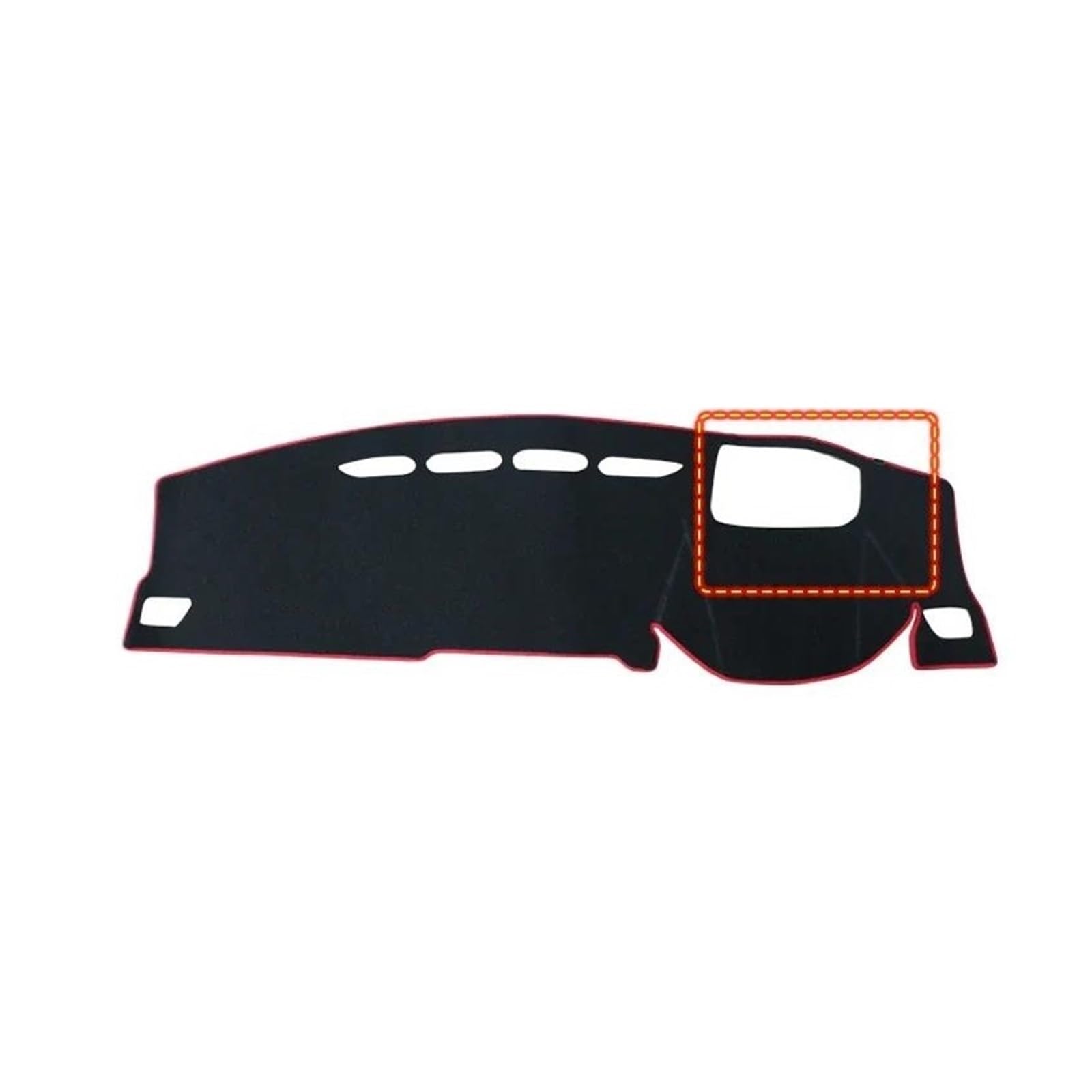 Dash Matte Für Haval Für Jolion 2021 2022 2023 Auto Dashboard Abdeckung Vermeiden Licht Matten Anti-Uv Nicht-Slip Pad Instrument Panel Teppiche Armaturenbrett Abdeckung(A RHD HUD Red) von PUQWRIM