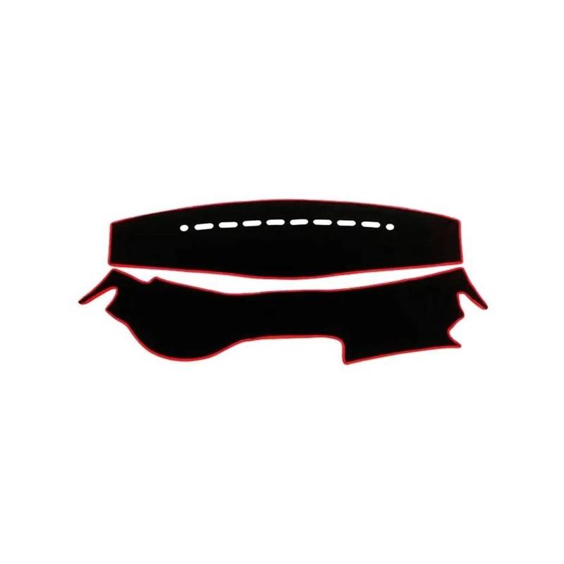 Dash Matte Für Mazda Für CX-7 CX7 CX 7 2006 2007 2008 2009 2010 2011 2012 Auto Dashboard Abdeckung Matte Nicht-Slip Matte Instrument Teppiche Armaturenbrett Abdeckung(A LHD Red Side) von PUQWRIM