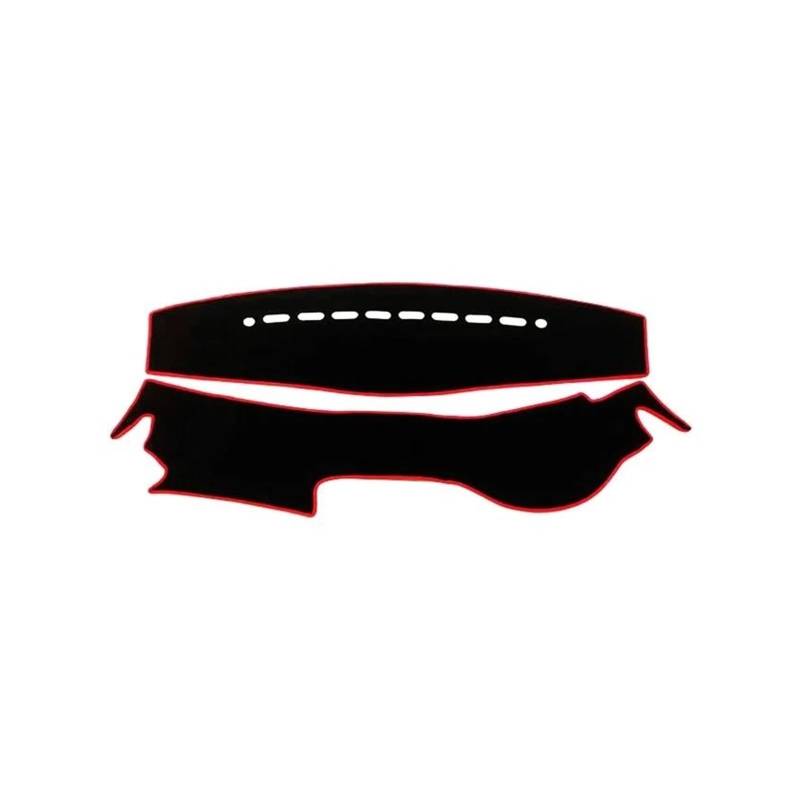 Dash Matte Für Mazda Für CX-7 CX7 CX 7 2006 2007 2008 2009 2010 2011 2012 Auto Dashboard Abdeckung Matte Nicht-Slip Matte Instrument Teppiche Armaturenbrett Abdeckung(A RHD Red Side) von PUQWRIM