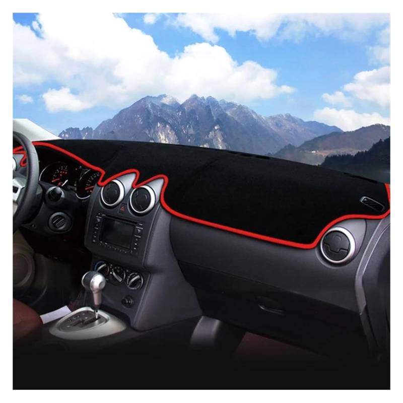Dash Matte Für Nissan Für Qashqai J10 2008 2009 2010 2011 2012 2013 Auto Dashboard Sonnenschutz Abdeckung Instrument Schreibtisch Teppiche Armaturenbrett Abdeckung(No Display Red) von PUQWRIM
