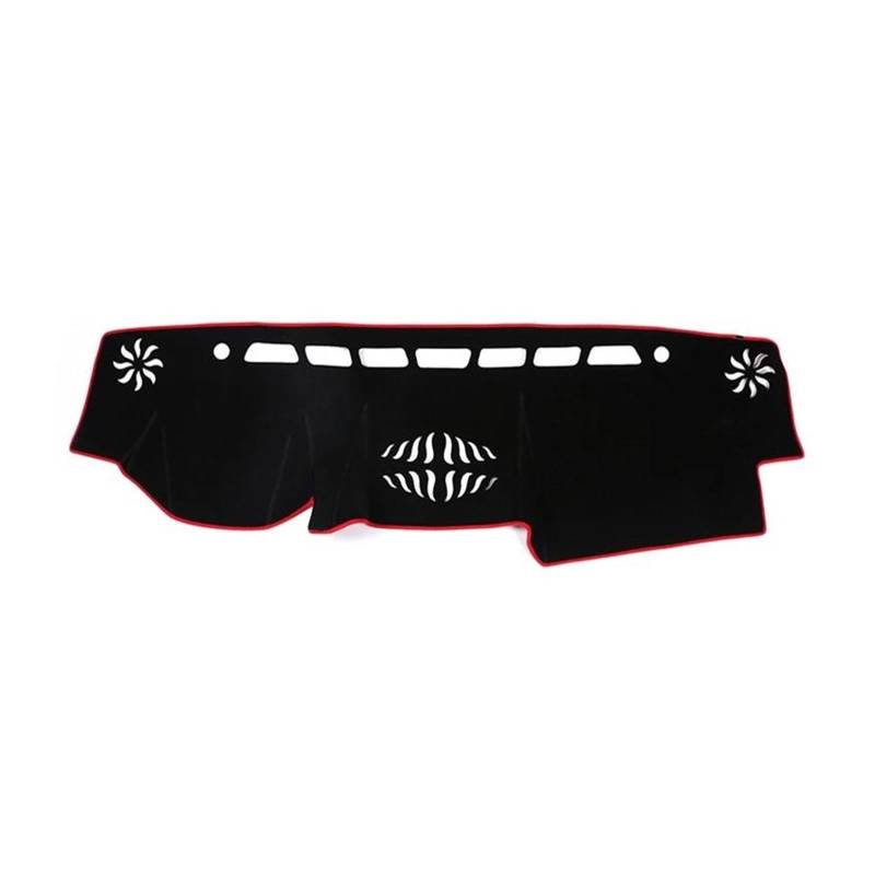 Dash Matte Für Toyota Für Land Für Cruiser Für Prado 150 FJ150 2010-2020 Auto Dashboard Abdeckung Dash Matte Anti-Uv Nicht-Slip Pad Armaturenbrett Abdeckung(A Red Side) von PUQWRIM
