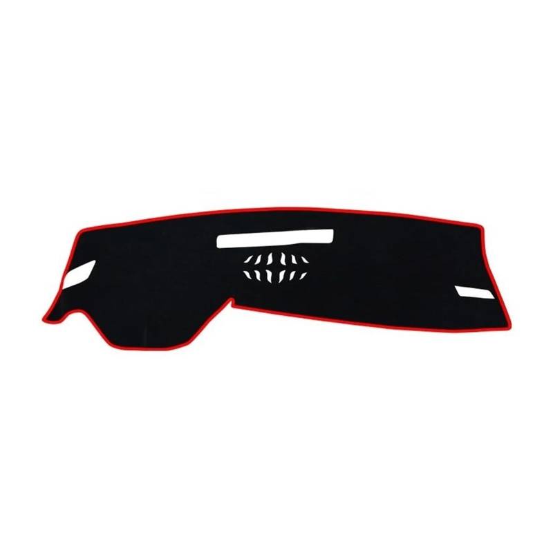 Dash Matte Für VW Für Golf 8 MK8 2020 2021 2022 2023 Auto Dashboard Abdeckung Matte Instrument Teppiche Anti-Uv Nicht-Slip Pad Armaturenbrett Abdeckung(A LHD Red Side) von PUQWRIM
