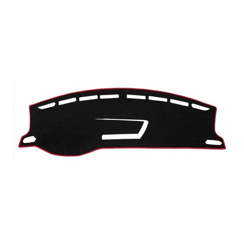 Dash Matte Für VW Für T-Cross Für TCross 2019 2020 2021 2022 2023 Auto Dashboard Abdeckung Matte Dash Board Sonnenschutz Nicht-Slip Pad Armaturenbrett Abdeckung(A LHD Red Side) von PUQWRIM
