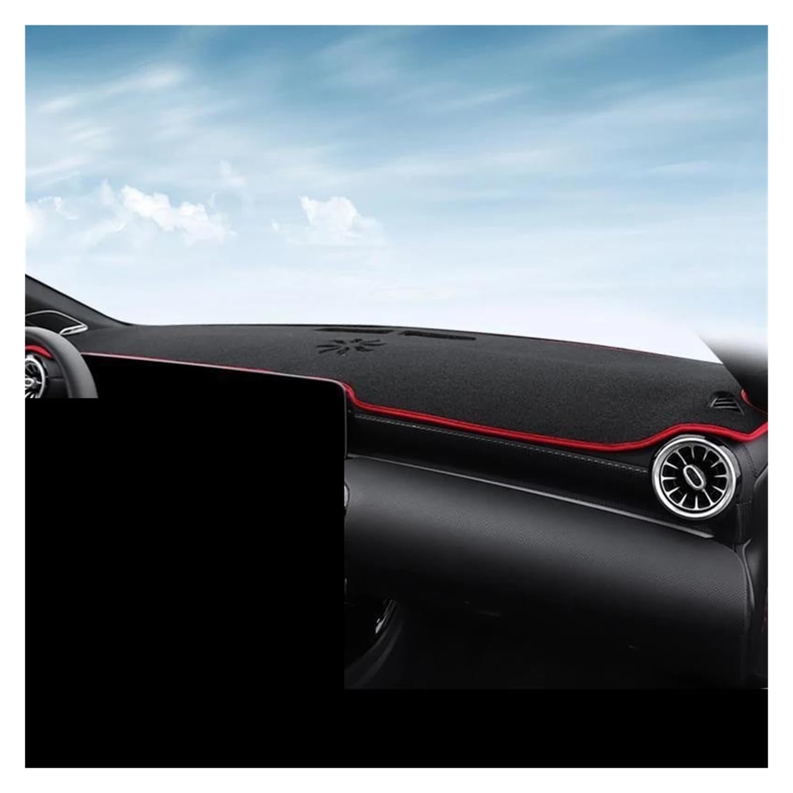 Dash Matte LHD/RHD Für Benz A-Klasse W177 A160 A180 A200 A45 Flanell Dash Matte Dashboard Abdeckung Sonnenschutz Armaturenbrett Abdeckung Teppich Armaturenbrett Abdeckung(C,RHD) von PUQWRIM