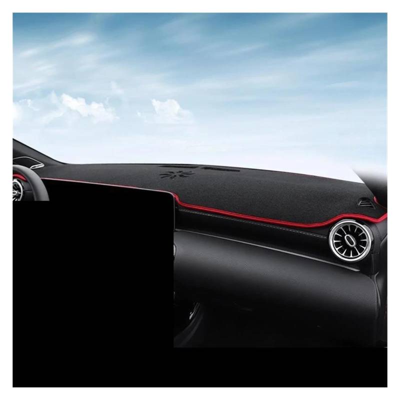 Dash Matte LHD/RHD Für Benz A-Klasse W177 A160 A180 A200 A45 Flanell Dash Matte Dashboard Abdeckung Sonnenschutz Armaturenbrett Abdeckung Teppich Armaturenbrett Abdeckung(C,RHD) von PUQWRIM