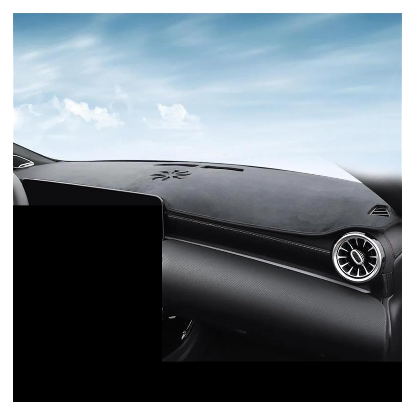 Dash Matte LHD/RHD Für Benz A-Klasse W177 A160 A180 A200 A45 Flanell Dash Matte Dashboard Abdeckung Sonnenschutz Armaturenbrett Abdeckung Teppich Armaturenbrett Abdeckung(D,RHD) von PUQWRIM