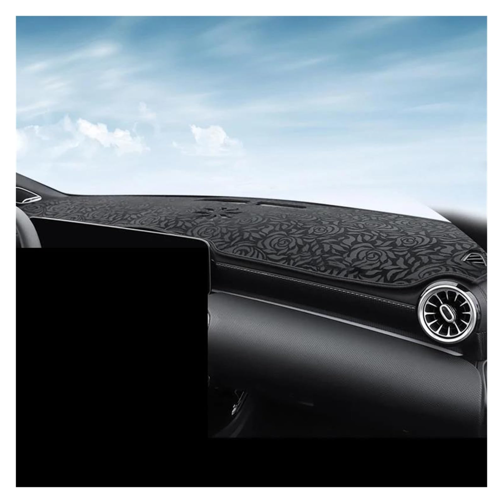 Dash Matte LHD/RHD Für Benz A-Klasse W177 A160 A180 A200 A45 Flanell Dash Matte Dashboard Abdeckung Sonnenschutz Armaturenbrett Abdeckung Teppich Armaturenbrett Abdeckung(E,Lhd) von PUQWRIM