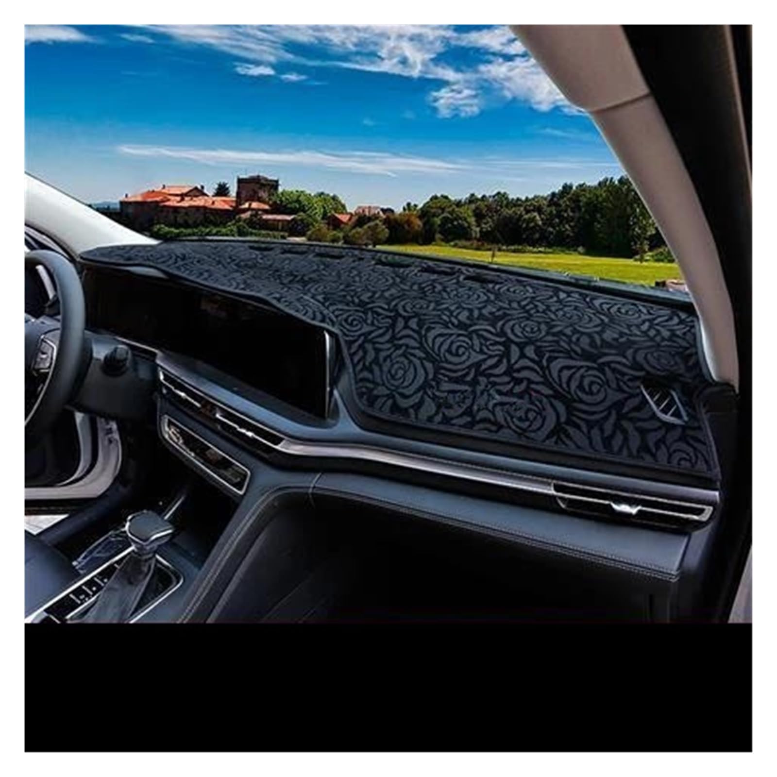 Dash Matte LHD/RHD Für Changan CS75 Für Plus 2019 2020 2021 2022 Flanell Slip Anti Matte Auto Dashboard Abdeckung Pad Dash Matte Teppich Armaturenbrett Abdeckung(C,RHD) von PUQWRIM