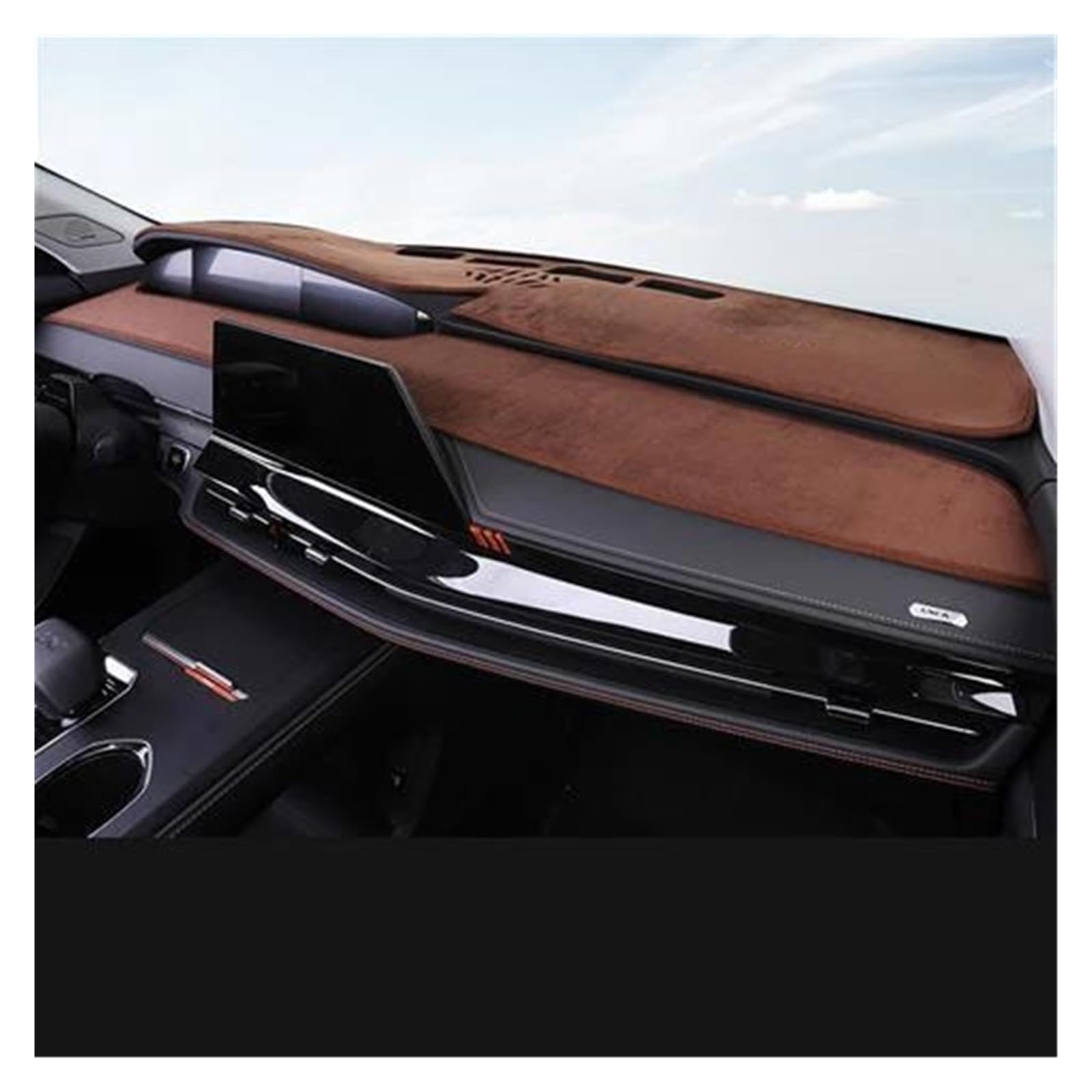 Dash Matte LHD/RHD Für Changan Für Uni-K Für Unik 2021 2022 2023 Flanell Dashboard Abdeckung Pad Dash Matte Sonnenschutz Teppich Armaturenbrett Abdeckung(B,Lhd) von PUQWRIM