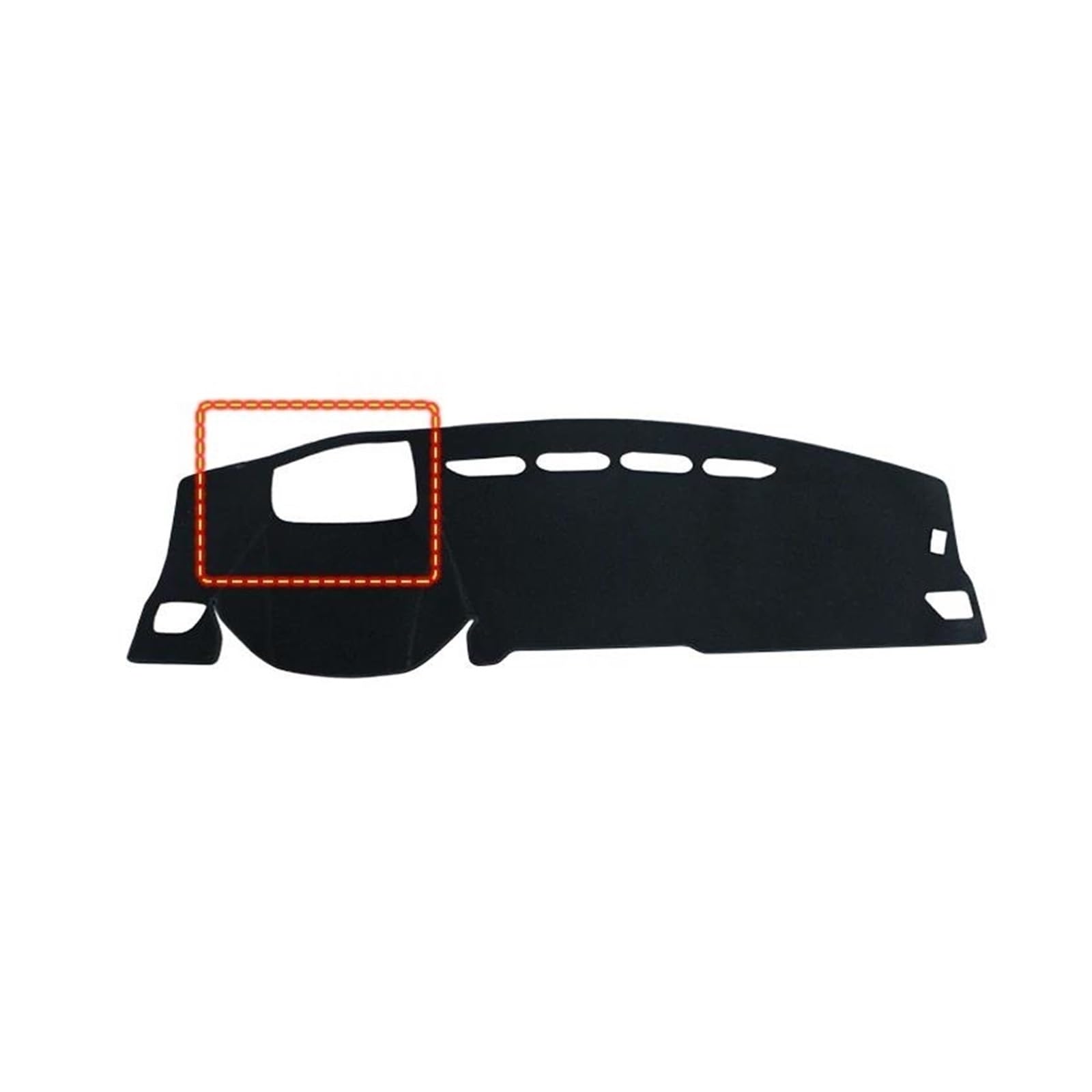 Dash Matte LHD/RHD Für Haval Für Jolion 2021 2022 2023 Auto Dashboard Abdeckung Sonnenschutz Matten Vermeiden Licht Pads Armaturenbrett Teppiche Armaturenbrett Abdeckung(A with HUD Black LHD) von PUQWRIM