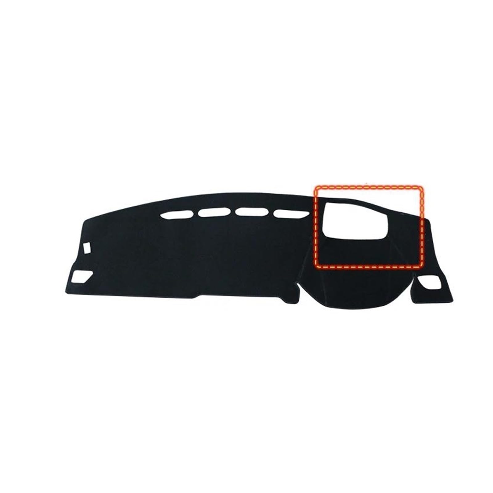Dash Matte LHD/RHD Für Haval Für Jolion 2021 2022 2023 Auto Dashboard Abdeckung Sonnenschutz Matten Vermeiden Licht Pads Armaturenbrett Teppiche Armaturenbrett Abdeckung(A with HUD Black RHD) von PUQWRIM