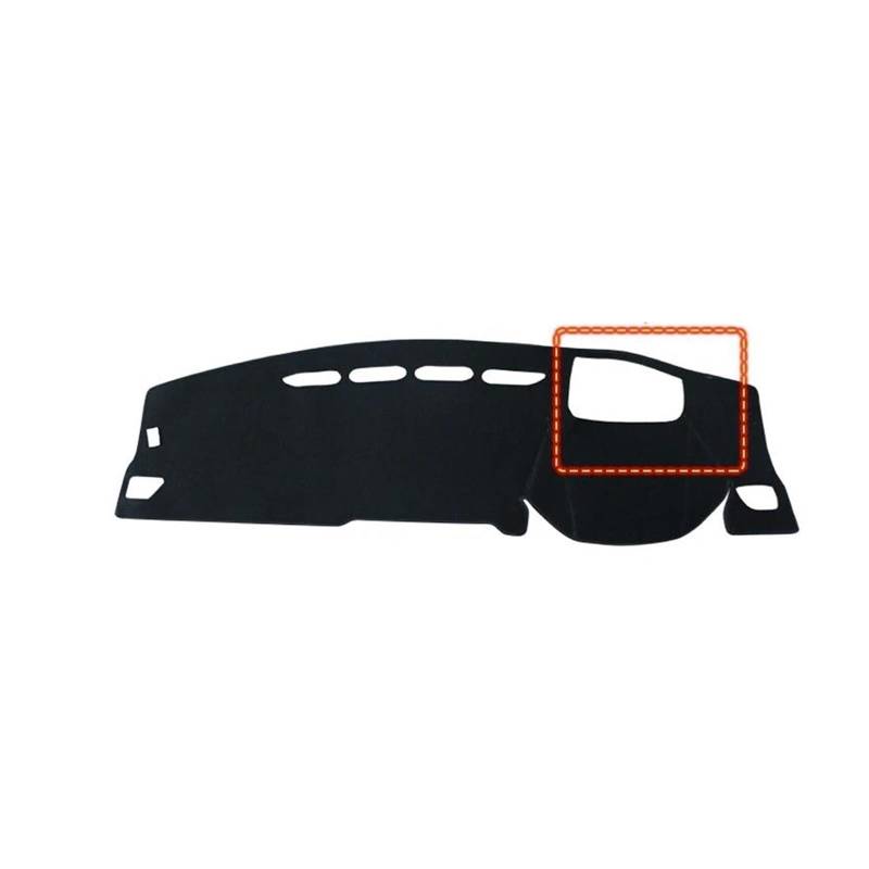 Dash Matte LHD/RHD Für Haval Für Jolion 2021 2022 2023 Auto Dashboard Abdeckung Sonnenschutz Matten Vermeiden Licht Pads Armaturenbrett Teppiche Armaturenbrett Abdeckung(A with HUD Black RHD) von PUQWRIM