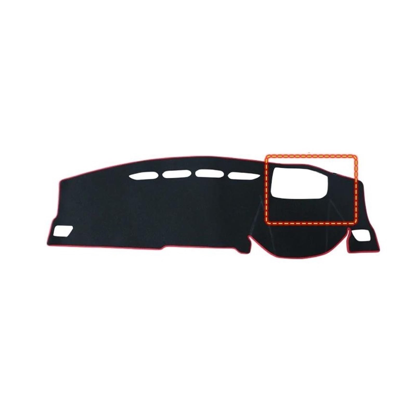 Dash Matte LHD/RHD Für Haval Für Jolion 2021 2022 2023 Auto Dashboard Abdeckung Sonnenschutz Matten Vermeiden Licht Pads Armaturenbrett Teppiche Armaturenbrett Abdeckung(A with HUD Red RHD) von PUQWRIM