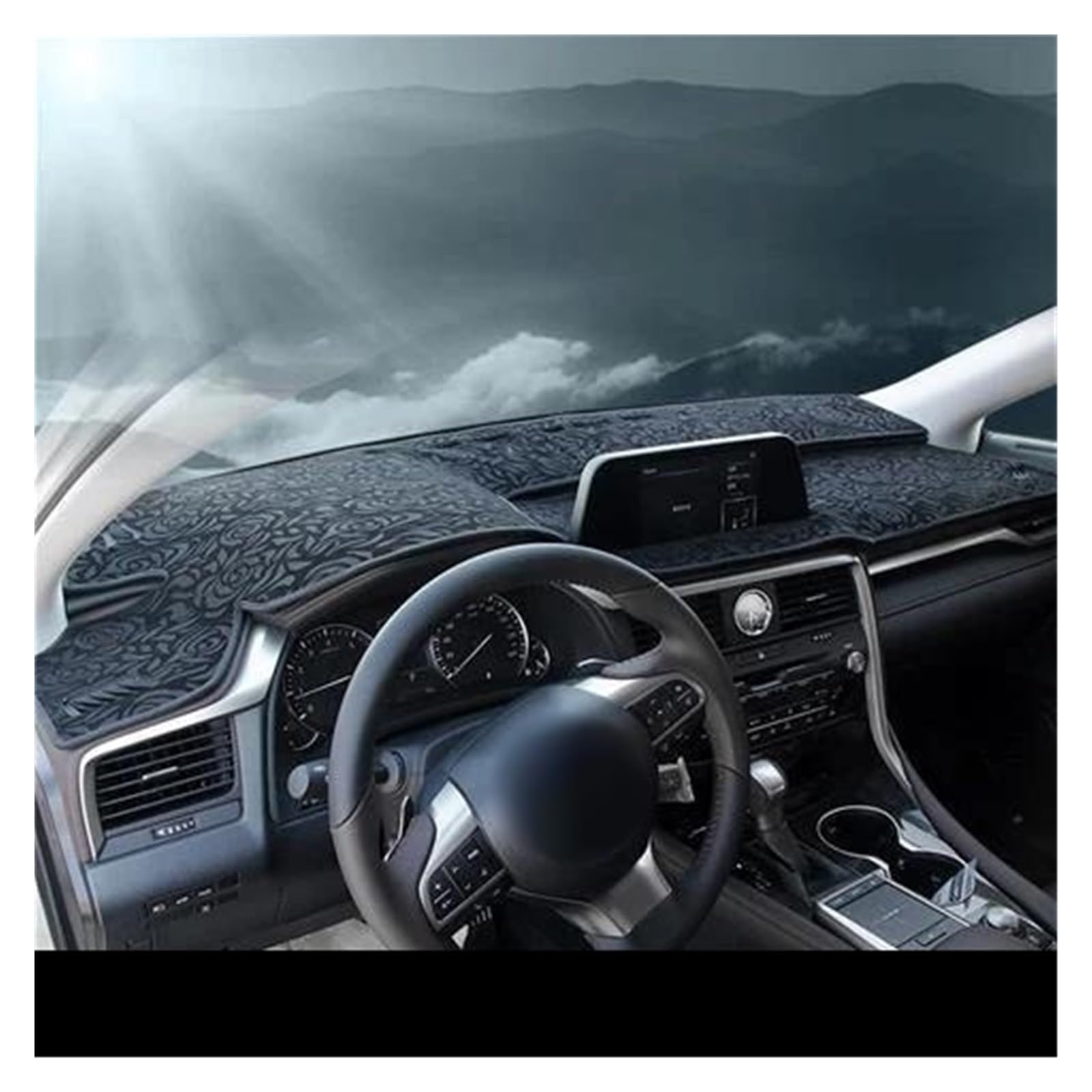Dash Matte LHD/RHD Für Lexus Rx 2004~2020 Rx300 Rx330 Rx350 Rx270 Rx200t Rx450h 350 Flanell Auto Dashboard Abdeckung Anti-rutsch-Matte Armaturenbrett Abdeckung(B,LHD_AL20 2016-2020) von PUQWRIM