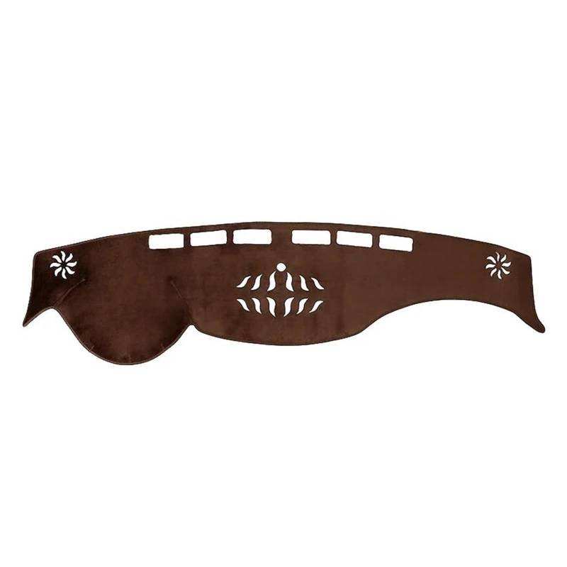 Dash Matte LHD/RHD Für Nissan Für Patrol Y62 2010-2023 Auto Dashboard Abdeckung Vermeiden Licht Pad Sonnenschutz Matte Anti-UV Teppiche Armaturenbrett Abdeckung(B Brown LHD) von PUQWRIM