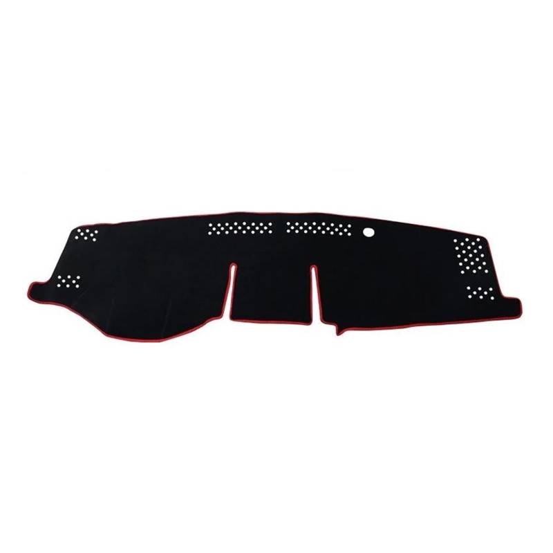 Dash Matte LHD/RHD Für Toyota Für RAV4 XA50 2019 2020 2021 2022 2023 Auto Dashboard Abdeckung Vermeiden Licht Pad Sonnenschutz Matte Dash Teppiche Armaturenbrett Abdeckung(A LHD Red Side) von PUQWRIM