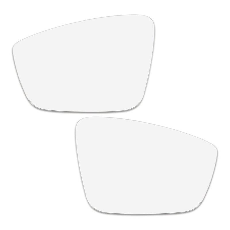 Ersatzspiegel Beheizt Mit Trägerplatte Seitenspiegelglas Für VW Für Jetta Für Käfer Für Passat 2011 2012 2013 2014 2015 2016 2017 2018 Außenspiegelglas(1 Paar) von PUQWRIM