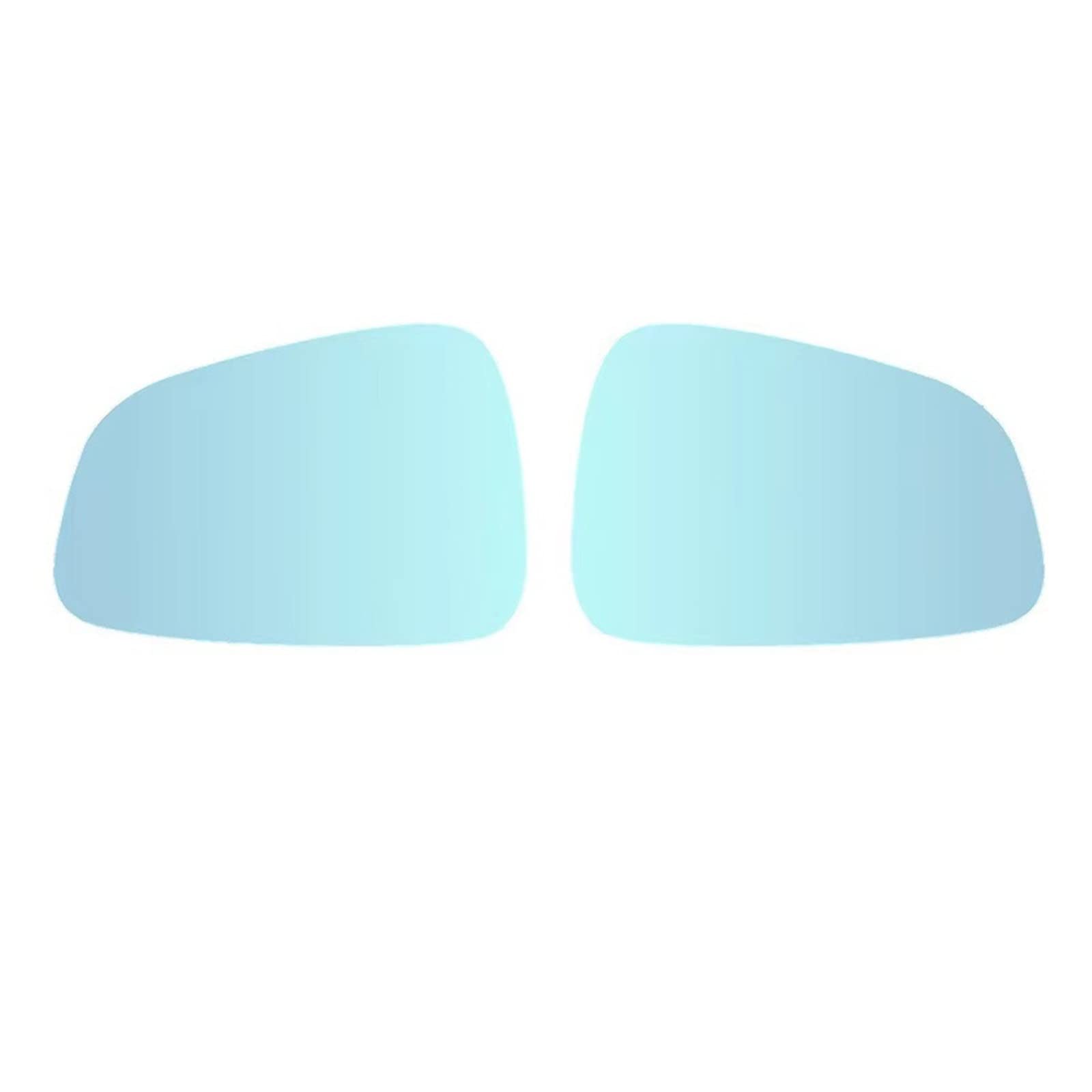 Ersatzspiegel Blau Weitwinkel Tür Anti-Glare Spiegel Außen Zubehör Seite Rückspiegel Glas Objektiv Für Tesla Für Modell X Außenspiegelglas(Blau) von PUQWRIM