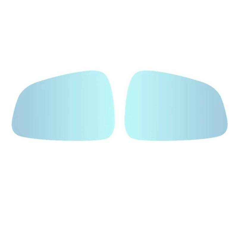 Ersatzspiegel Blau Weitwinkel Tür Anti-Glare Spiegel Außen Zubehör Seite Rückspiegel Glas Objektiv Für Tesla Für Modell X Außenspiegelglas(Blau) von PUQWRIM