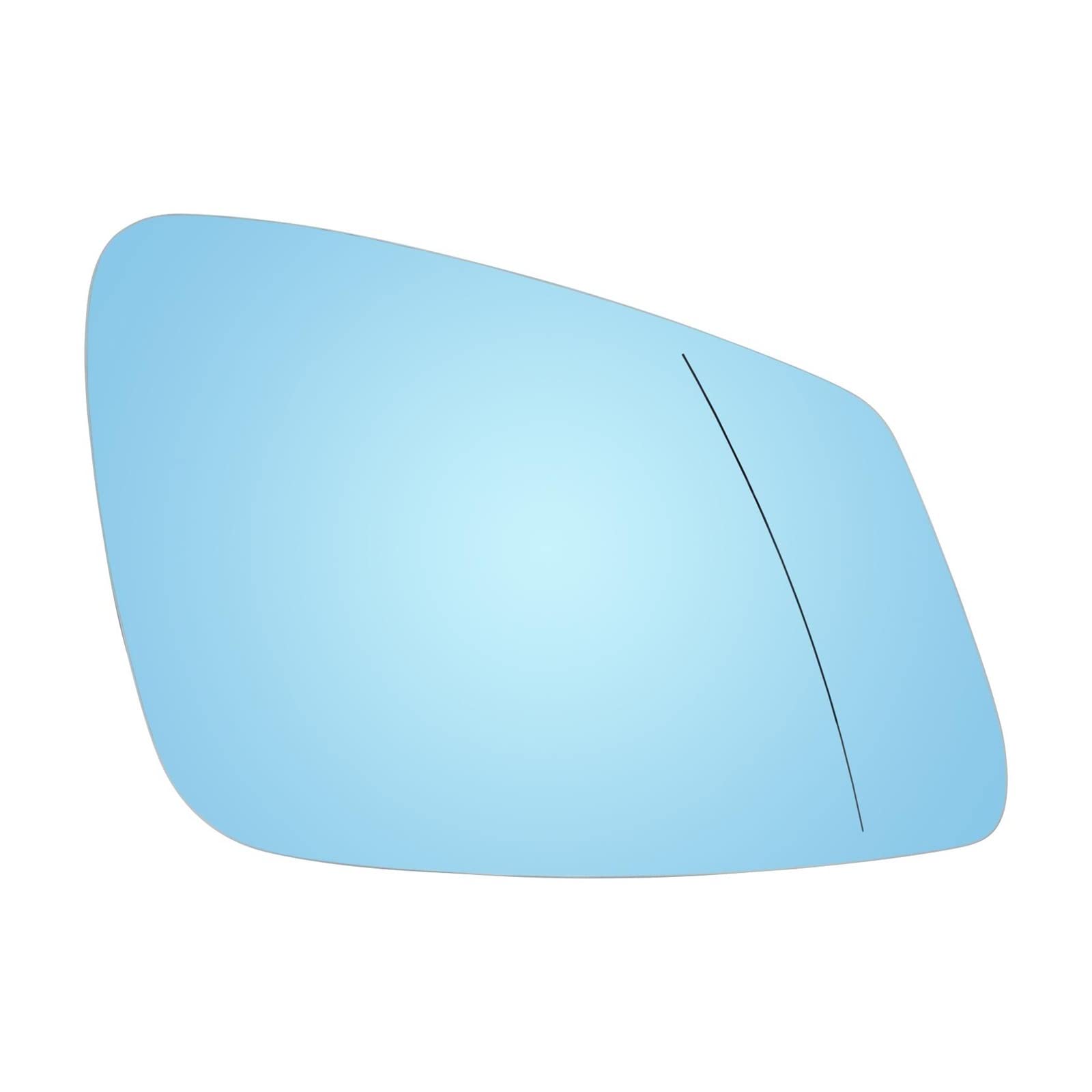 Ersatzspiegel Für 1er 2er 3er 4er 5er 6er 7er F10 F20 F11 F01 F02 F30 F31 F46 F48 Blau Set Fahrer Beifahrertür Seitenspiegel Glas Beheizt Außenspiegelglas(Recht) von PUQWRIM