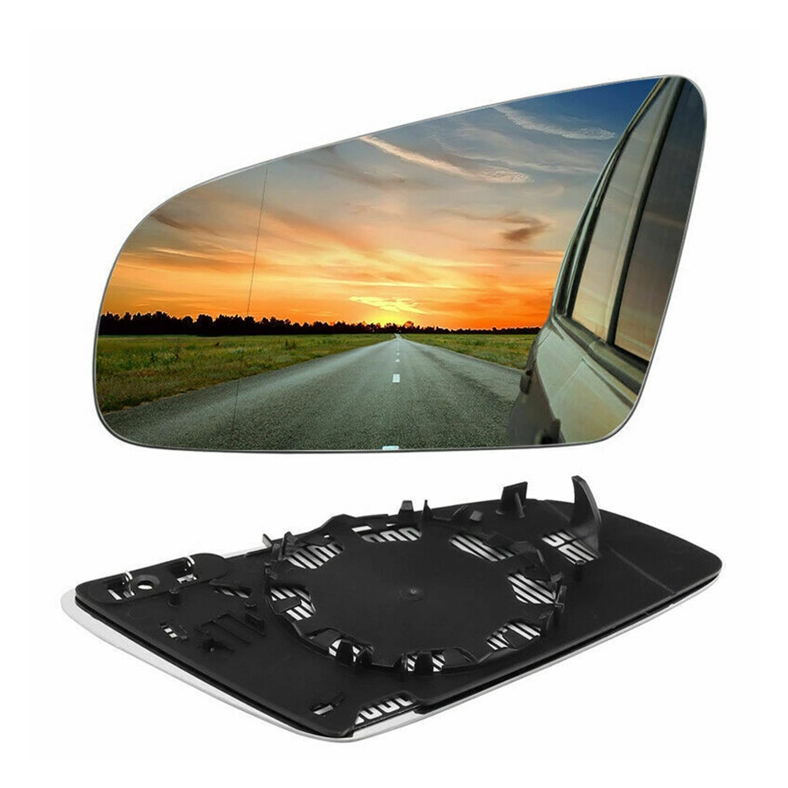 Ersatzspiegel Für A4B6B7 8E0857536E 8E0857535E Rechts Links Seite Rückspiegel Ersatz Weiß/Blau Rückspiegel Auto Produkte Außenspiegelglas(Links) von PUQWRIM
