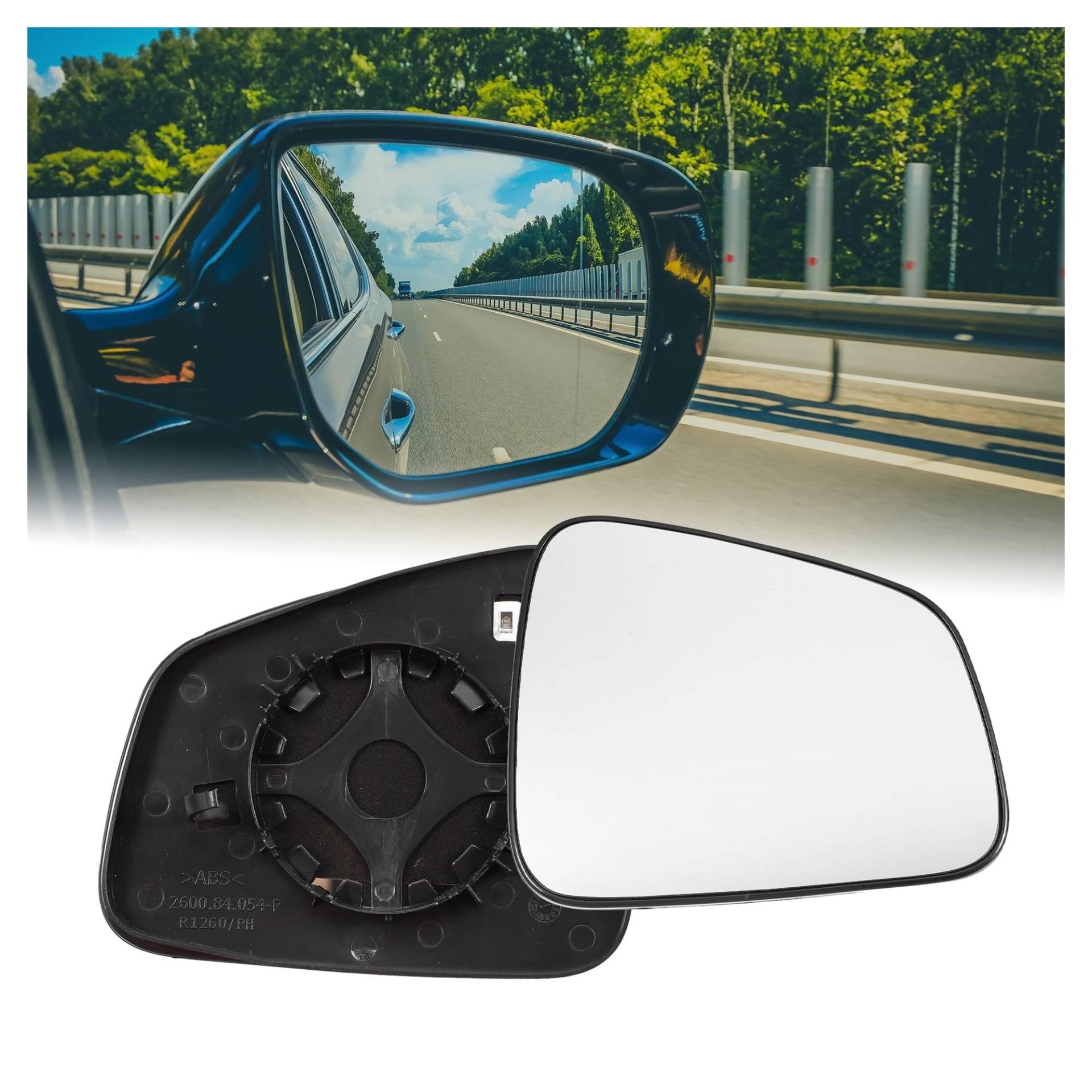 Ersatzspiegel Für Chevrolet Für Trax Für Tracker Rückspiegel Fahrerseite Erhitzt Spiegel Glas W/Unterstützung 2015 2016 2017 2018 2019 2020 Außenspiegelglas(Rechte Seite) von PUQWRIM