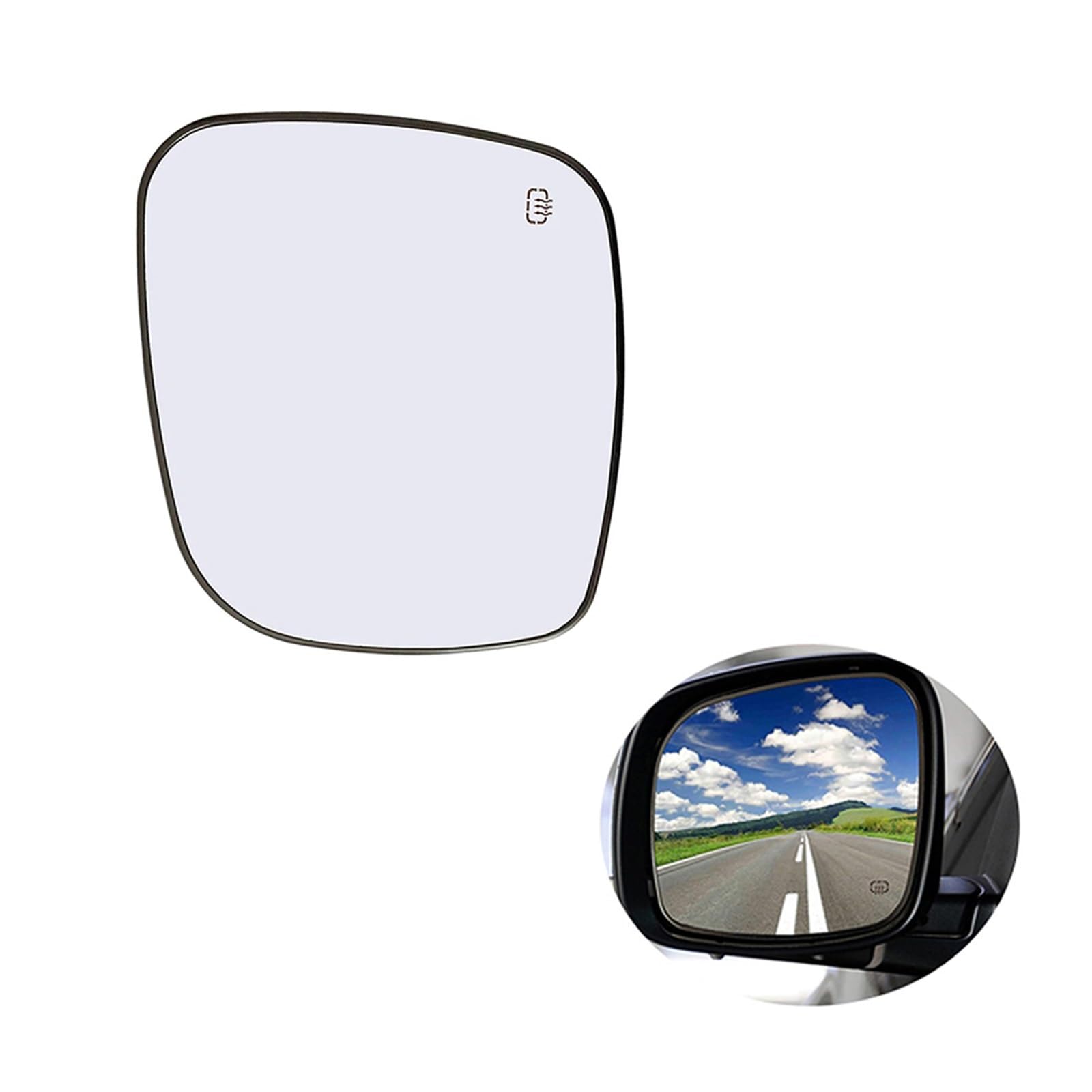 Ersatzspiegel Für Dodge Für Grand Für Caravan Für SXT Für Wert Links Rechts Tür Seite Erhitzt Flügel Spiegel Glas Rückspiegel Außenspiegelglas(Links) von PUQWRIM
