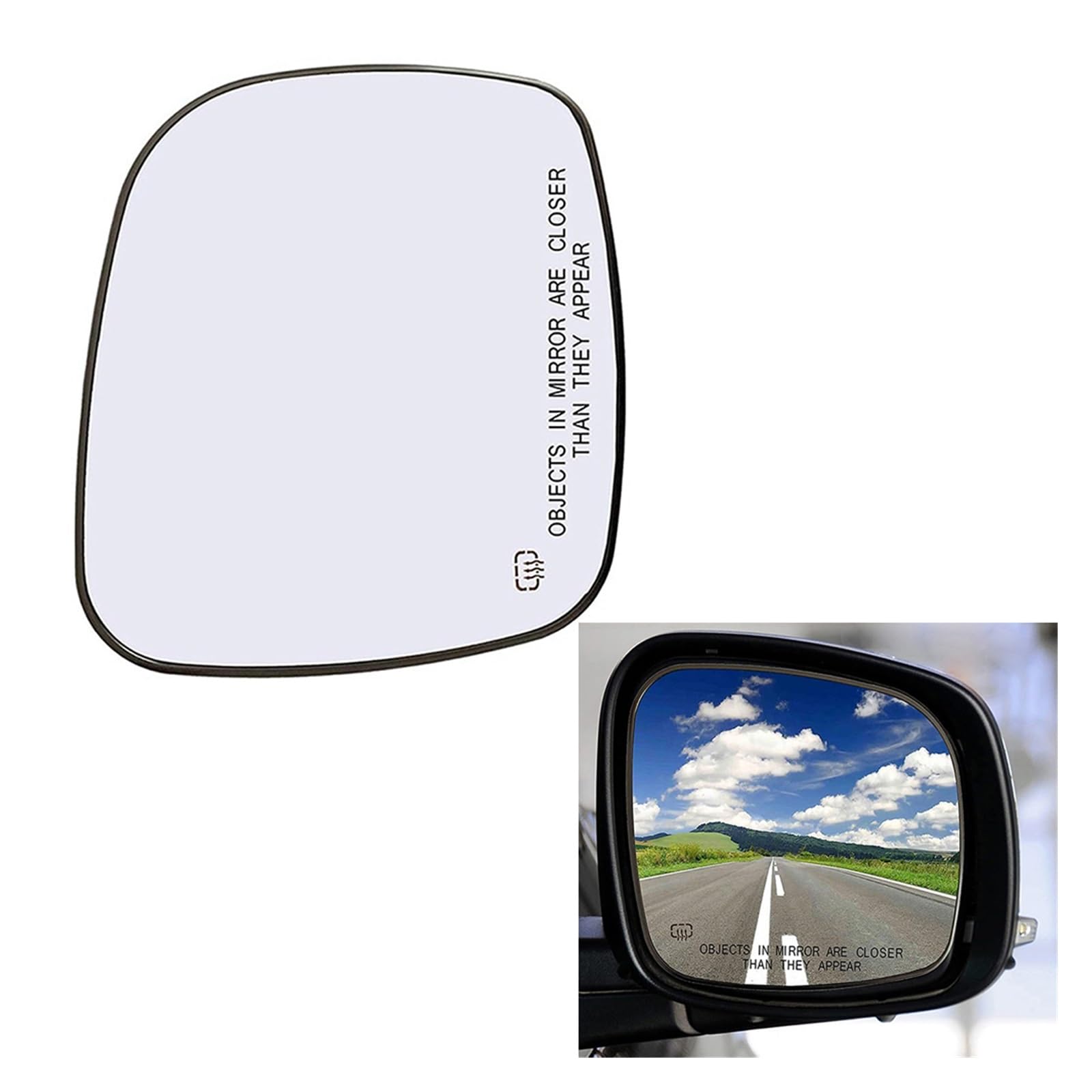 Ersatzspiegel Für Dodge Für Grand Für Caravan Für SXT Für Wert Links Rechts Tür Seite Erhitzt Flügel Spiegel Glas Rückspiegel Außenspiegelglas(Recht) von PUQWRIM