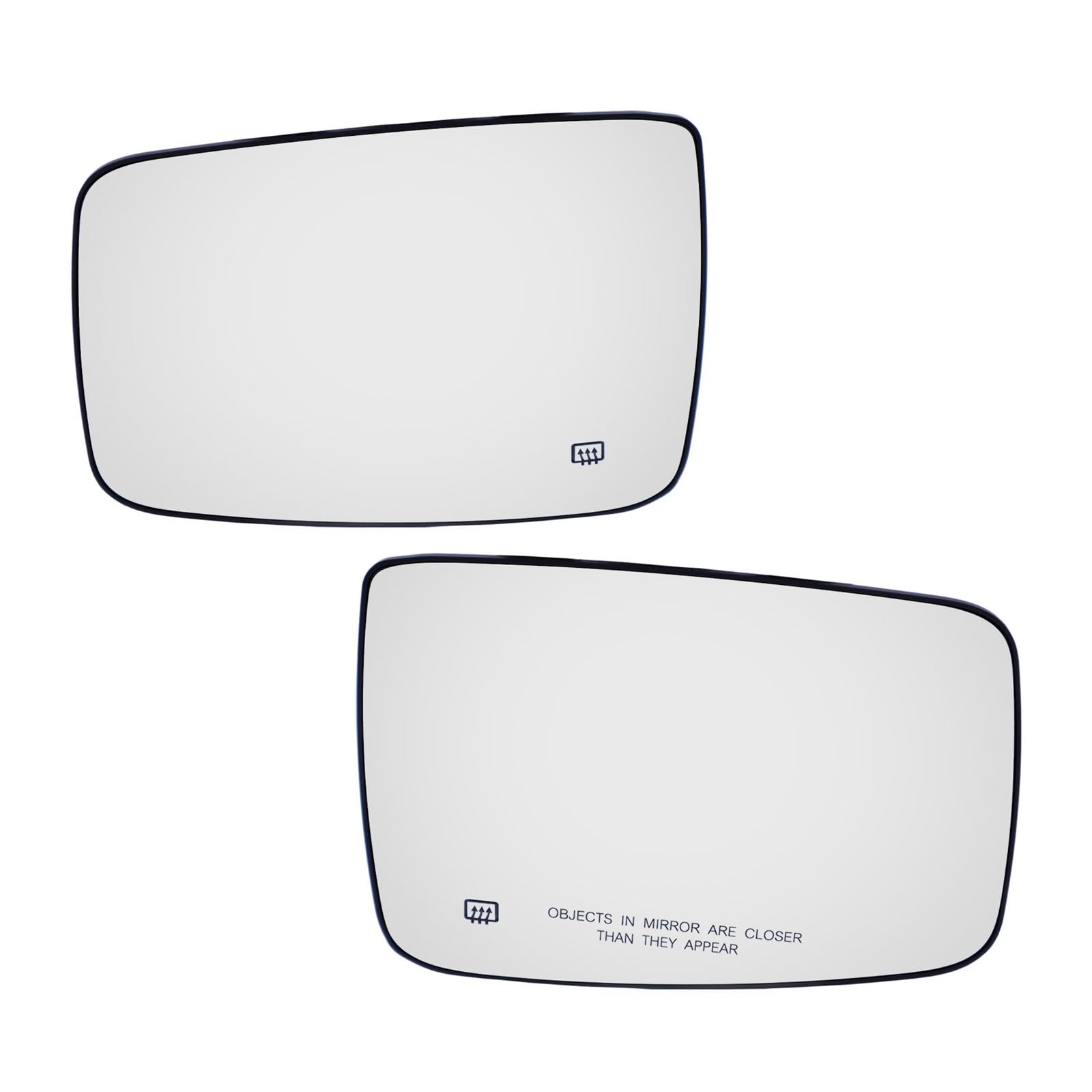 Ersatzspiegel Für Dodge Für RAM 1500 2500 2009 2010 2011 2012 2013-2019 Beheizte Auto Tür Flügel Spiegel Glas Auto Rückansicht Rückansicht Mit Basis Außenspiegelglas(Pair) von PUQWRIM