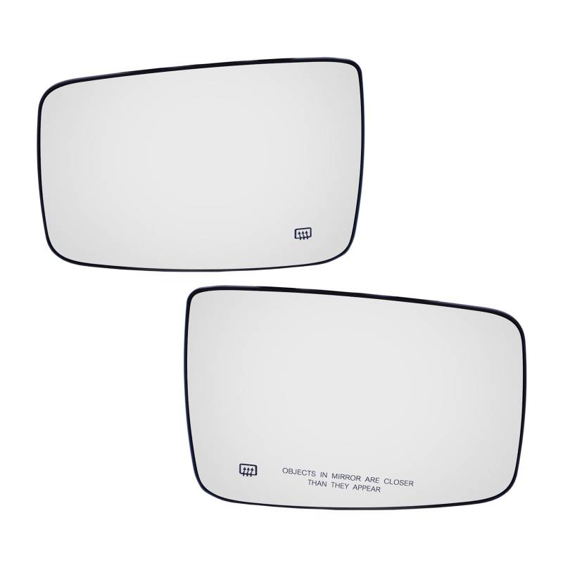 Ersatzspiegel Für Dodge Für RAM 1500 2500 2009 2010 2011 2012 2013-2019 Beheizte Auto Tür Flügel Spiegel Glas Auto Rückansicht Rückansicht Mit Basis Außenspiegelglas(Pair) von PUQWRIM