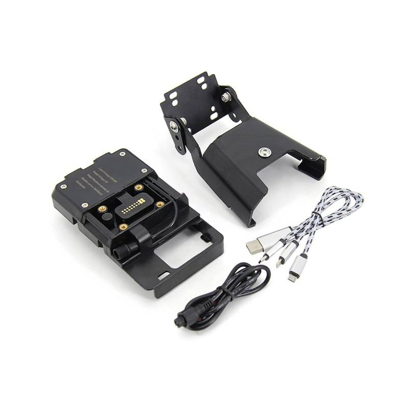 Motorrad Lenker Navigation Halterung Für Ducati Für Multistrada 1200 Für Enduro 950 S 1260 GT Motorrad USB Telefon Navigation Halterung USB Lade Unterstützung Zubehör(A Set) von PUQWRIM