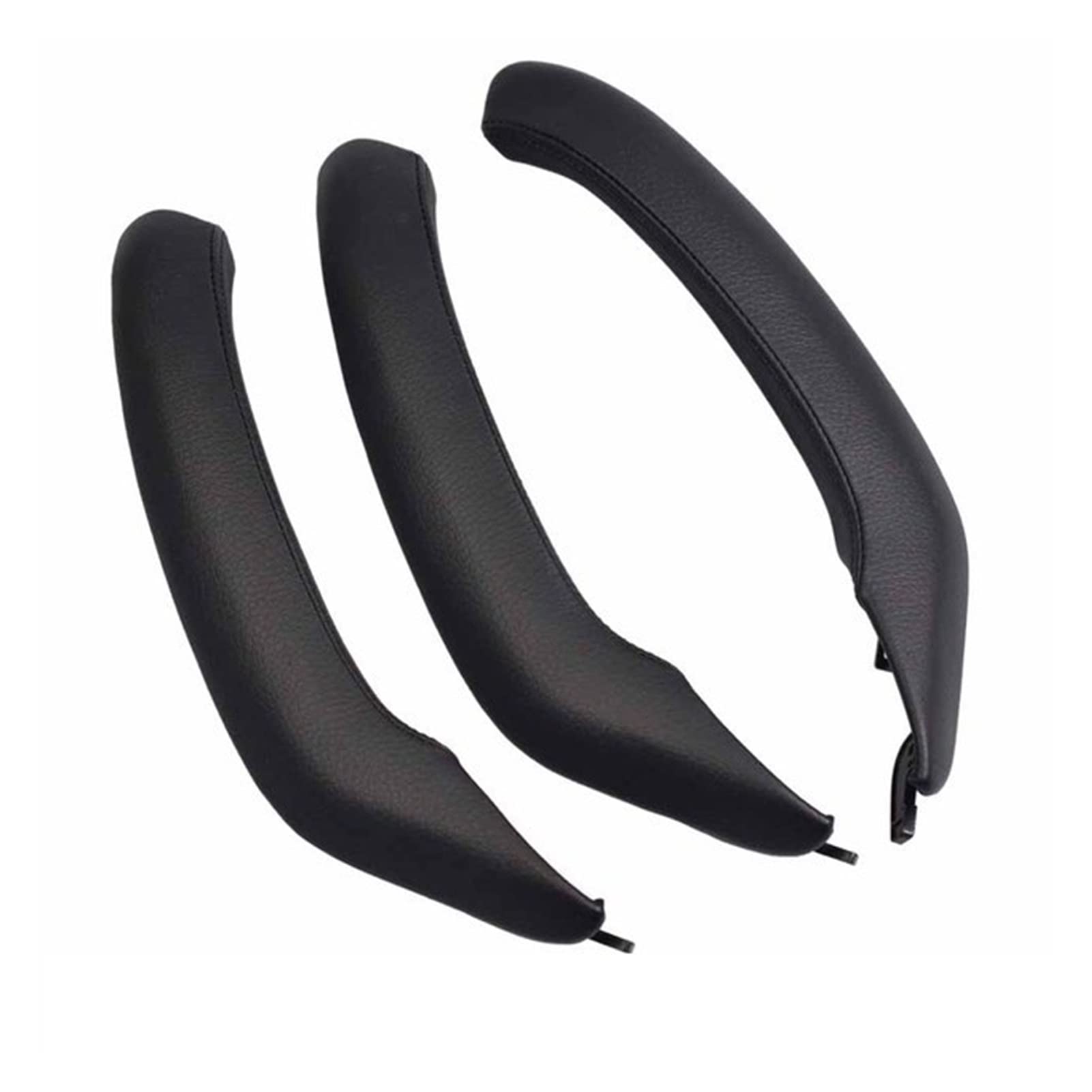 PUXJQ 3 Teile/Satz LHD Linkslenker Beige Äußeres Äußeres Leder Inneres Inneres Türzuggriff Zierblende Für BMW X3 X4 F25 F26(LHD Black Set) von PUXJQ