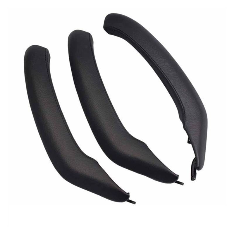 PUXJQ 3 Teile/Satz LHD Linkslenker Beige Äußeres Äußeres Leder Inneres Inneres Türzuggriff Zierblende Für BMW X3 X4 F25 F26(LHD Black Set) von PUXJQ