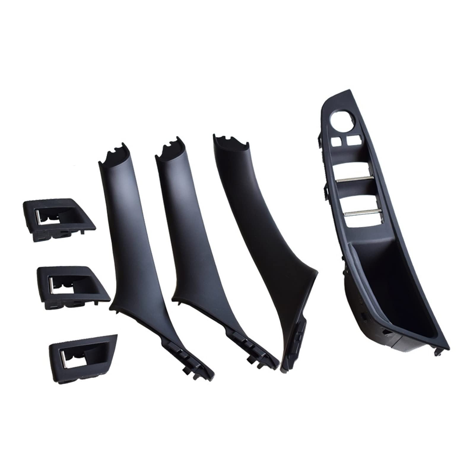 PUXJQ ABS Kunststoff Innentüren Griff Pull Trim Cover Autozubehör Für BMW 5er F10 F11 520 525 ABS Kunststoff RHD Car Styling(Beige-7Pcs-RHD) von PUXJQ