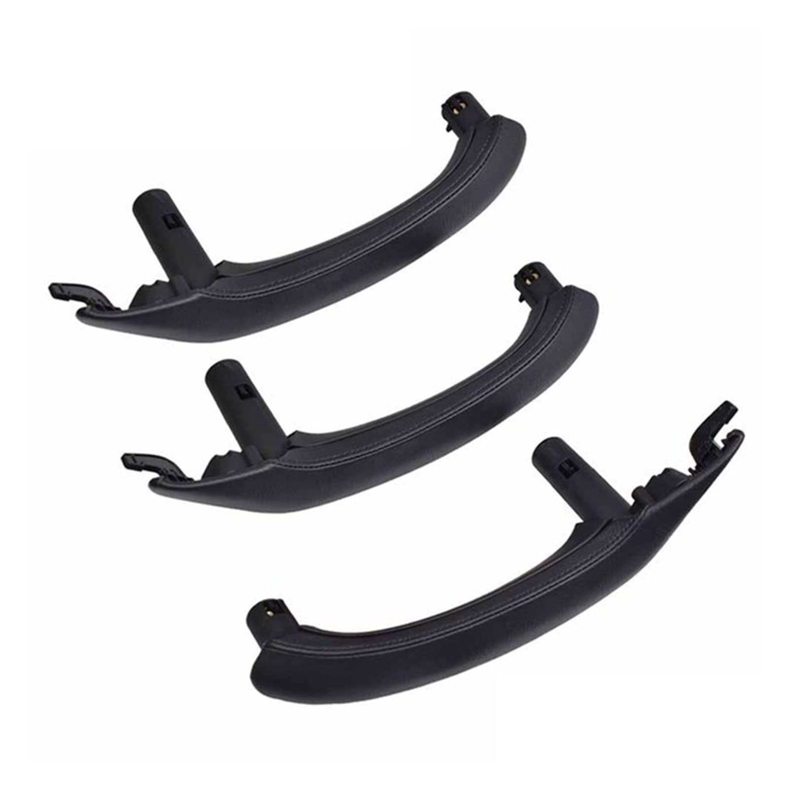 PUXJQ Auto-Innengriff-Lederabdeckung Für BMW F25 F26 X3 X4 Innentür-Armlehnenverkleidung Holster Ersetzt Beige-Schwarze Halterung(RHD Set Black) von PUXJQ