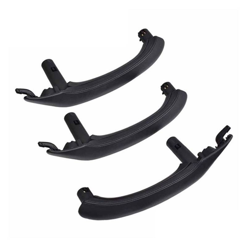 PUXJQ Auto-Innengriff-Lederabdeckung Für BMW F25 F26 X3 X4 Innentür-Armlehnenverkleidung Holster Ersetzt Beige-Schwarze Halterung(RHD Set Black) von PUXJQ