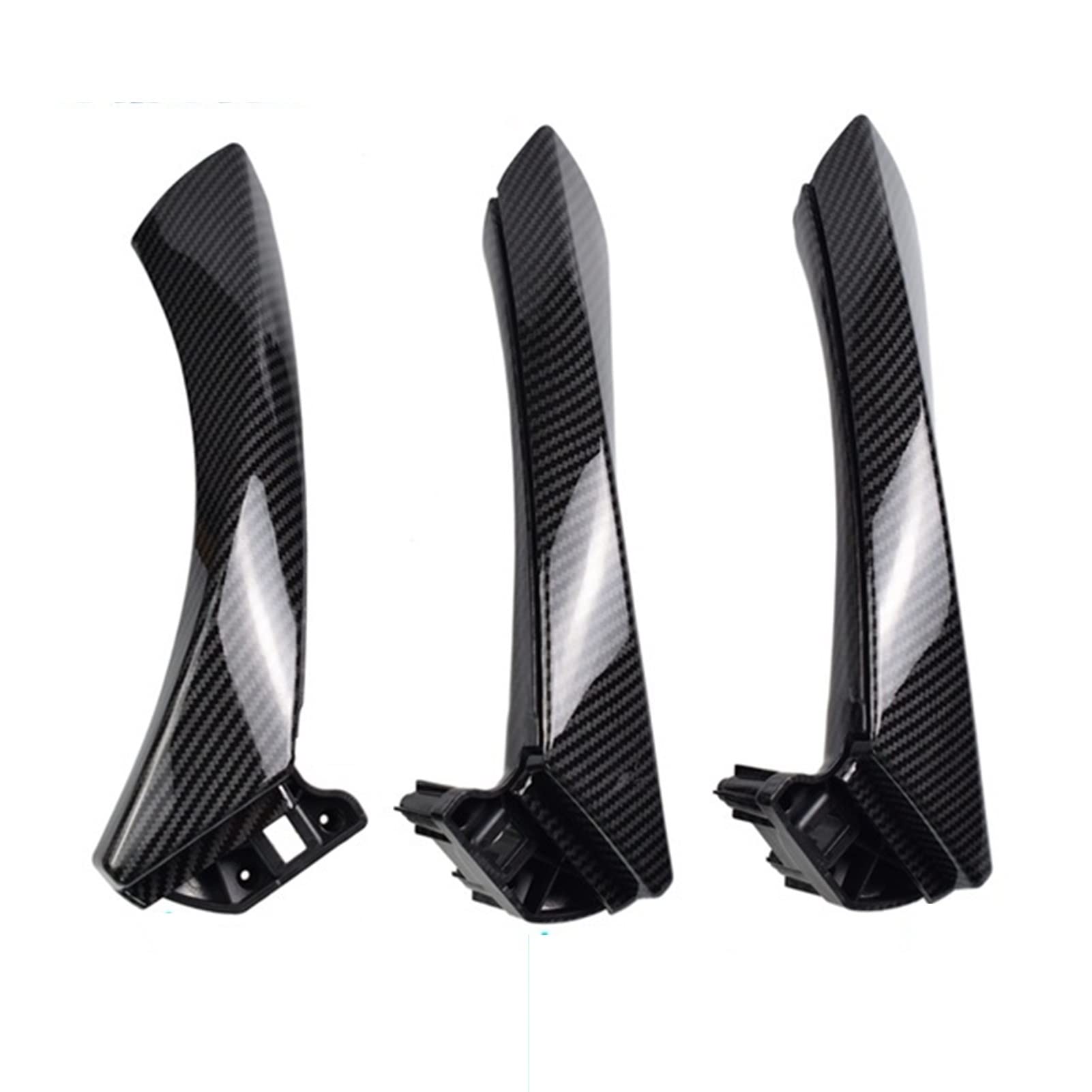 PUXJQ Auto Innentürverkleidung Griff Pull Trim Cover Für BMW 3er E90 E91 E92 316 318 320 325 328i(Carbon Fiber-LHD) von PUXJQ