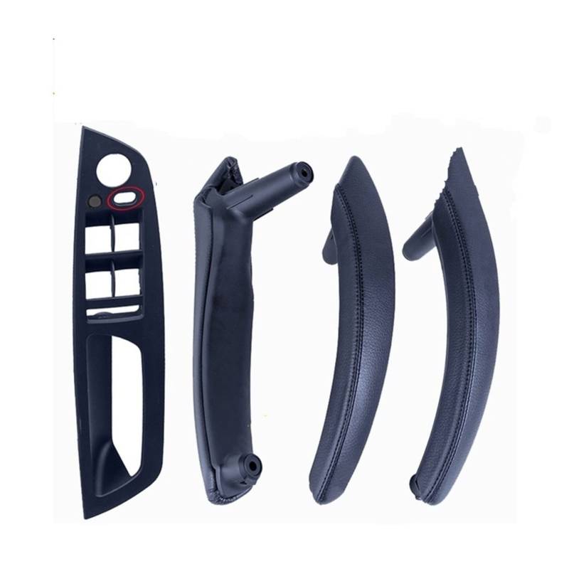 PUXJQ Auto Innentürverkleidung Griff Pull Trim Cover Für BMW E70 X5 E71 E72 X6 SAV(LHD-Black-Standard) von PUXJQ